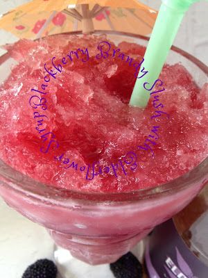 Turnips 2 Tangerines: Blackberry Brandy Slush Blackberry Brandy Slush, Slushy Recipes, Adult Slushies, Brandy Slush, Blackberry Brandy, Brandy Drink, Elderflower Recipes, Brandy Recipe, Elderflower Syrup