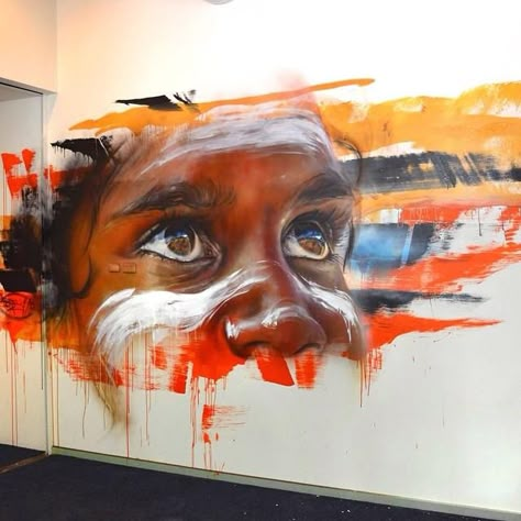 Silo Art, Abstract Portrait Painting, Afrique Art, Amazing Street Art, Murals Street Art, Graffiti Wall Art, Tableau Art, Indigenous Art, Street Art Graffiti