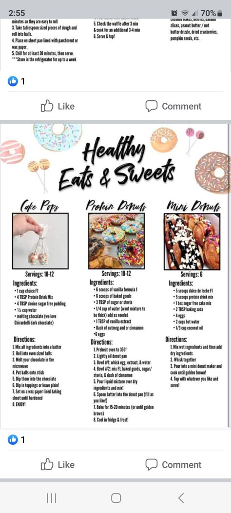 Cake Pop Herbalife, Herbalife Protein Bars Recipe, Herbalife Protein Ball Recipes, Herbalife Treat Recipes, Herbalife Bowl Recipes, Herbalife Overnight Oats, Protein Donuts Herbalife, Herbalife Protein Snacks, Herbalife Cupcakes