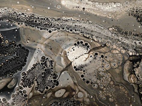 TIN PEWTER- polymer dirty pour- white, black, tin pewter metallic. SRF Pewter Aesthetic, La Seine, Pewter Metal, Taking Shape, Soft Summer, Awesome Art, Interior Art, Fractal Art, Creative Inspiration