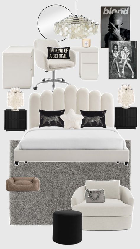 room decor, it girl room, Stargirl room decor, it girl room ideas, black and grey room ideas Room Ideas Black And Grey, Black And Grey Room Ideas, Stargirl Room, Black And Grey Room, It Girl Room, Room Ideas Black, Grey Room Ideas, Girl Room Ideas, Classy Rooms