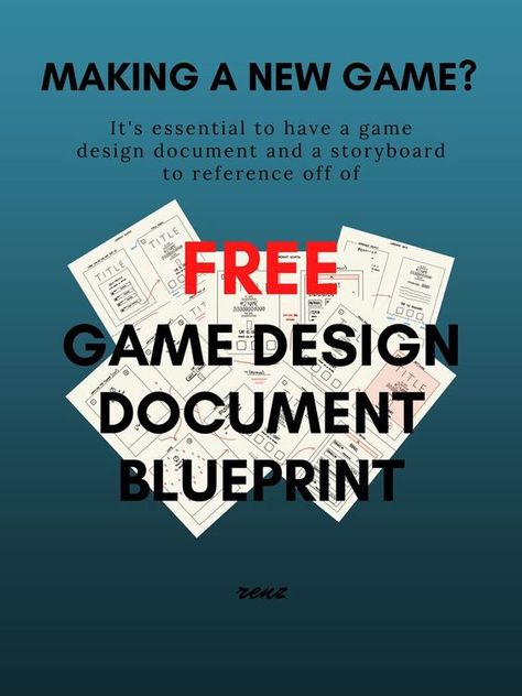 Board Game Design Templates, How To Make A Video Game, Board Game Design Ideas, Videogame Ideas, Game Design Document Template, Game Design Concept, Game Design Document, Make A Video Game, Design Document