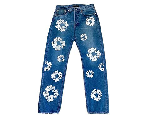 Denim Jeans factory Wholesale Denim Tears Jeans, Thick Embroidery, Classic Wreath, New York Yankee Hat, Denim Tears, Torn Jeans, Top Jeans, Fashion Bottoms, Garment Factory