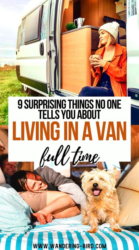 9 Surprising Things No One Tells you about - Living in a Van Full time How To Live In A Van, Living In A Car Full Time, Van Life Uk, Van Life With Kids, Camper Organization Rv Living, Boondocking Camping, Van Life Travel, Living Van, Live In A Van