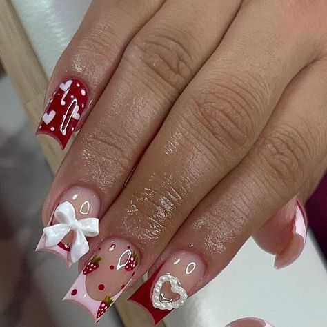 Licensed Nail tech, Tacoma, WA 📍 on Instagram: "never too early for valentine 💕🎀❣️ . . . . #seattlenails #tacomanails #kentnails #bellevuenails #wanails #seattlenailsalon #instagramnails #trendynails #hernails #acrylic #acrylicnails #nailsdesign #nailstrend #nailsofinstagram #nailsart #nailsmagazine #nails #explorepage #nailsinspiration #nailsideas #birthdaynails #explore #exploremore #reelsinstagram #explorepage #explore #softgirl" Vanilla Nails, Girly Acrylic, Girly Acrylic Nails, Short Acrylic, Instagram Nails, Tacoma Wa, Birthday Nails, Nail Charms, Fire Nails