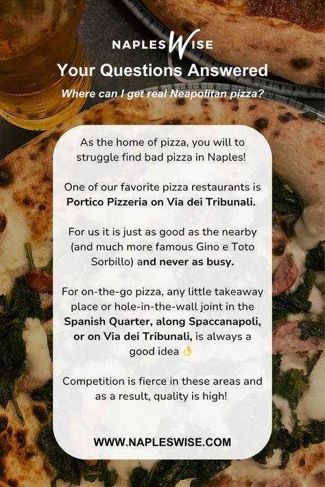 Read our essential guide to all the places to eat in Naples Italy to find out where to get great pizza, pasta, gelato and more! Neapolitan Pizza, Great Pizza, Pizza Restaurant, Naples Italy, Pizza Pasta, Sorrento, Get Real, Food Menu, Places To Eat