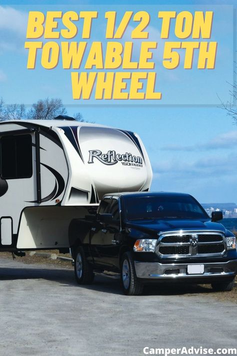 In this article, I have listed 7 Best Half Ton Fifth Wheel Campers. These 1/2 ton towable 5th wheel are high quality and perfect for towing. 5th Wheel Camping, 5th Wheel Living, 5th Wheel Trailers, 5th Wheel Camper, Small Pickups, Fifth Wheel Campers, Fifth Wheel Trailers, Large Truck, Fifth Wheel