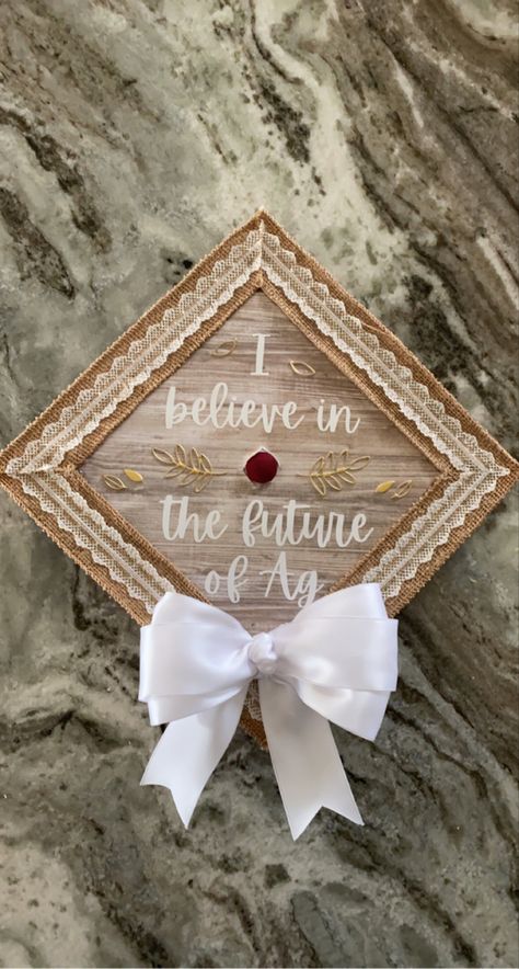 Ag Teacher Graduation Cap, Agriculture Graduation Cap Ideas, Grad Cap Ideas Western, Ffa Graduation Party Ideas, Agriculture Graduation Cap, Ffa Graduation Cap, Teacher Graduation Cap, Caps Ideas, Bestie Things