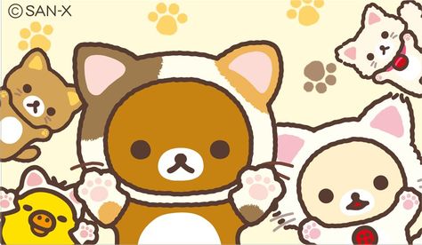 Rilakkuma Widget, Rilakuma Wallpapers, Rilakkuma Wallpaper, Journal Things, Pink Widget, Melody Hello Kitty, Ipad Background, Cute Desktop Wallpaper, Sanrio Wallpaper