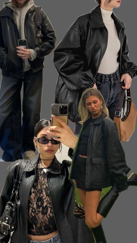 90 Leather Jacket Outfit, Silk Dress And Leather Jacket, Leather Jacket Outfit Street Style, Styling A Leather Jacket, Moto Jacket Street Style, Black Leather Jacket Outfit, Leather Jacket Outfit, Leather Jacket Outfits, Jacket Outfit