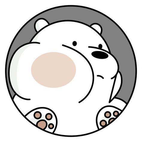 Nom Nom We Bare Bears, We Bear Bears Stickers, Panda From We Bare Bears, Panda Icon We Bare Bears, We Bare Bears Panda And Ice Bear, We Bare Bares Stickers, Ice Logo, Circle Face, We Bare Bears Wallpapers