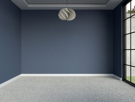 Blue Wall Grey Carpet, Grey Carpet Paint Wall Colors, Grayish Blue Room Ideas, Blue Walls Grey Carpet, Paint With Gray Carpet, Living Room With Gray Carpet, Paint Color With Gray Carpet, Paint And Carpet Color Combinations, Gray Carpet Wall Color Ideas