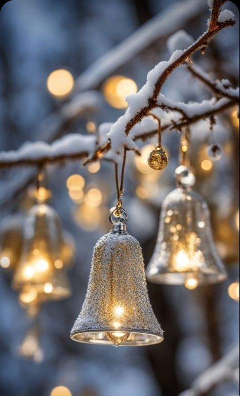 Crystal Christmas, Winter Wallpaper, Christmas Bells, The Snow, Christmas