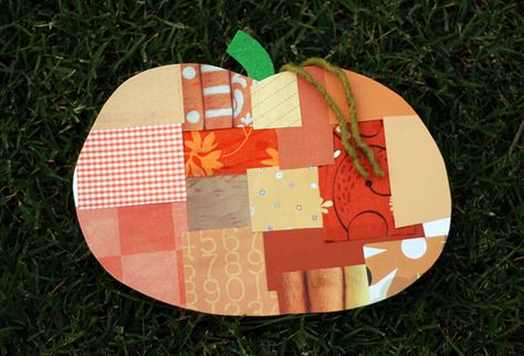 Craft a Patchwork Pumpkin | Make and Takes Patchwork Pumpkins, Leaf Rubbings, Playdate Ideas, Patchwork Pumpkin, Girl Activities, Expressive Therapy, Teen Library, Preschool Fall, Pumpkin Craft