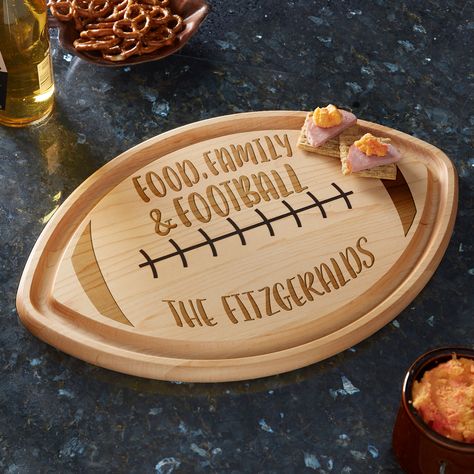 Tailgate Essentials, Butter Sugar Cookies, Garden Products, Personalized Football, Snack Tray, Football Lovers, Superbowl Party, Football Gifts, Football Season