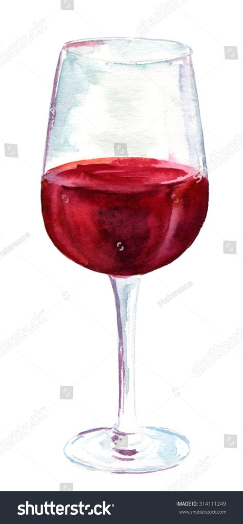 Watercolor Drawing Glass Red Wine On Stock Illustration 314111249 Wine Glass Drawing, Glass Drawing, Beauty And The Beat, Colour Painting, Watercolor Projects, Art Things, Watercolor Splash, Ink Sketch, Watercolor Drawing