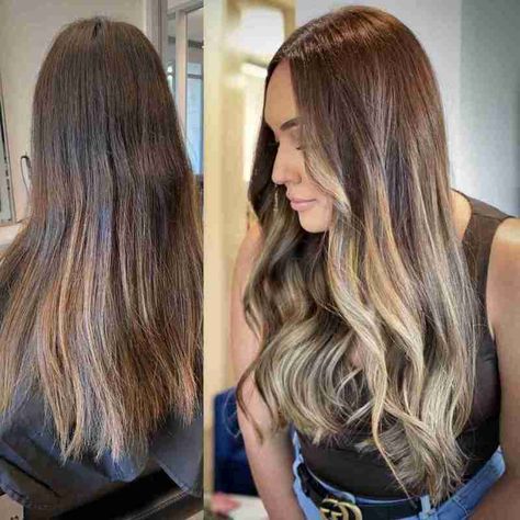 Balayage Asian Hair, Full Balayage, Partial Balayage, Bleaching Your Hair, Color Balayage, Balayage Hair Dark, Balayage Brunette, Brunette To Blonde, Hair Color Balayage