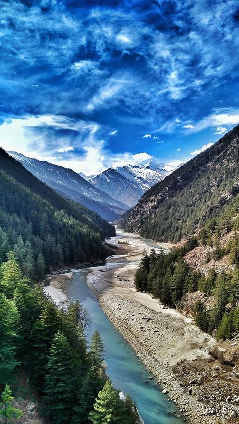 Ganga River Photography, Harshil Valley, India Pic, Mountains In India, Christmas Halloween Decorations, Travel India Beautiful Places, Valley River, Nightmare Before Christmas Halloween, Travel India