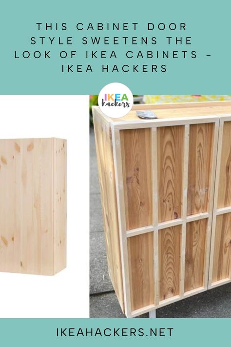 This Cabinet Door Style Sweetens The Look of IKEA Cabinets - IKEA Hackers Diy Ivar Ikea Hacks, Ivar Door Hack, Ivar Cabinet Ideas, Ikea Ivar Cabinet Hack, Painted Ivar, Ivar Bedroom, Ivar Cabinet Hack, Cabinet Doors Diy, Ikea Ivar Shelves