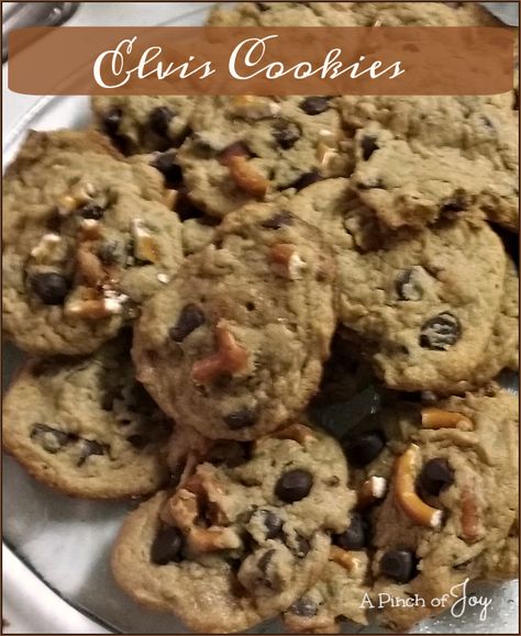 Elvis Cookies Chocolate Chip Pretzel Cookies, Chocolate Chip Pretzel, Pretzel Cookies, Cookie Delivery, Salted Pretzel, Sweet Foods, Gourmet Cookies, Premium Chocolate, Best Chocolate Chip Cookie