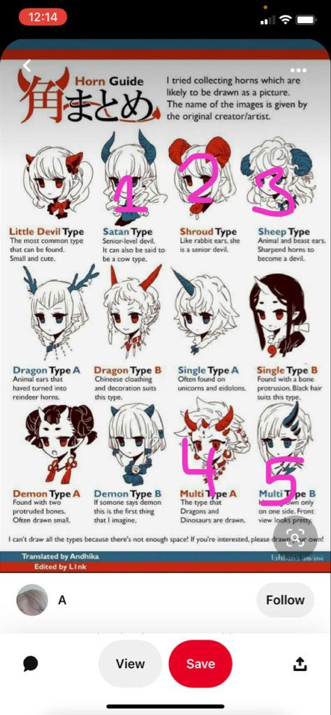 Types Of Horns Demons, Different Types Of Demon Horns, Deer Horns Drawing Reference, How To Draw Goat Horns, Dragon Horn Reference, Trifling Horns, Types Of Demon Horns, Dragon Horn Ideas, Different Types Of Horns