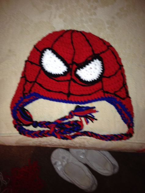 Spider-na inspired hat crochet .. Any size $15.00 Mayday Hat, Hat Crochet, Crochet Hats, Crochet, Hats, Pins, Quick Saves