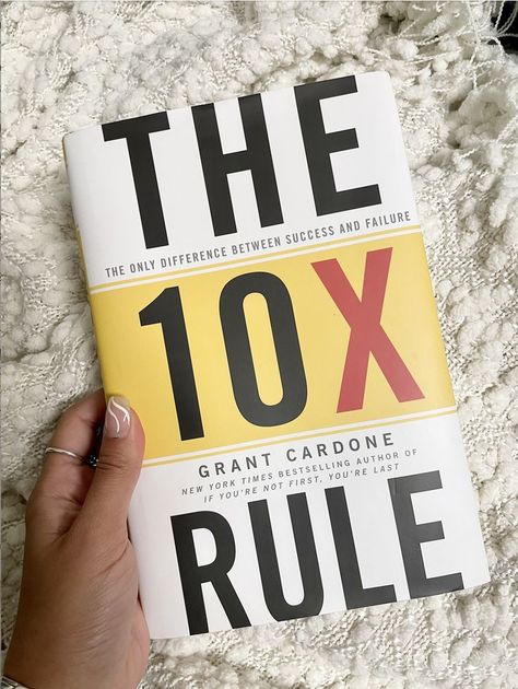 The 10X Rule

The most eye opening, mind shattering, and motivational book I have ever read. Whether you are trying to build your business, your work ethic, or your personal relationships, this book is for you! 

Each chapter is more motivational than the last, and really forces you to think about your life to get up and create the life that you want! The 10x Rule Book, The 10x Rule, 10x Rule, Win Argument, Good Reads, Book Business, Success Books, Business Book, Build Your Business