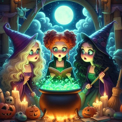 Happy Halloween Pictures, Halloween Wallpaper Cute, Halloween Drawings, Halloween Images, Witch Art, Canvas Crafts, Halloween Pictures, Halloween Wallpaper, Disney Magic