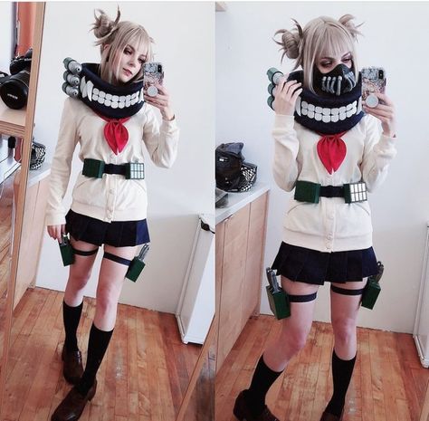 Toga Cosplay Outfit, Diy Cosplay Props, Toga Outfit, Himiko Toga Cosplay, Sand Blonde, Toga Cosplay, Couple Cosplay, Diy Cosplay, Duo Costumes