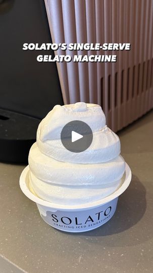 4.4M views · 208K reactions | Absolutely mind-blown by @solato.official’s single-serve soft serve machine. More on this to come… but for now, a few quick notes: 

- the machine can make gelato, froyo, or sorbet 
- 100% natural flavoring and coloring 
- you can find their machines at @metmuseum and The Crown Club at @barclayscenter 
- at-home version coming soon 👀

And yes… it tastes good! I tried 8 flavors and the Strawberry Sorbet and Vanilla Bean Gelato were my favorites! 

#solato #gelato #softserve #icecream #froyo #thecarboholic #nyc #nycbucketlist #vanilla #startup #sorbet | Rachel Brotman | stephensanchezofficial · High Gelato Machine, Soft Serve Machine, Nyc Bucket List, Strawberry Sorbet, Sorbet Recipes, Soft Serve, Single Serve, The Machine, Vanilla Bean