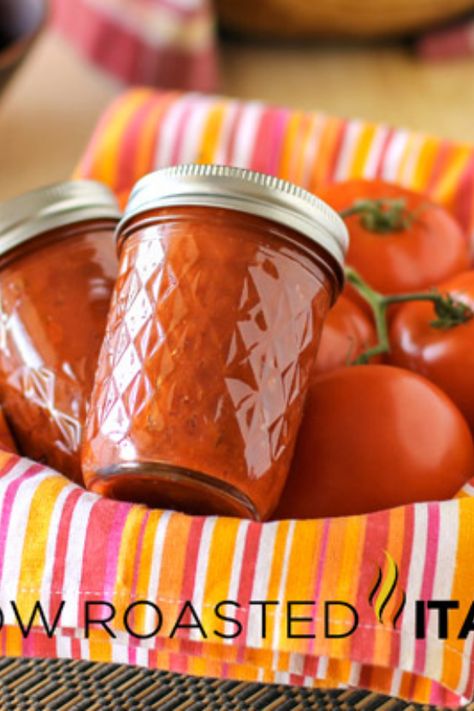 Homemade Crock Pot Tomato Paste Leftover Tomato Paste, Easy Tomato Recipes, Homemade Tomato Paste, Tomato Paste Recipe, Slow Roasted Italian, Freezing Vegetables, Oven Roasted Tomatoes, Roasted Tomato Sauce, The Slow Roasted Italian