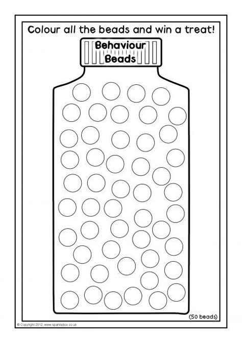 ‘Behaviour Beads’ Jar Reward Charts (SB8629) - SparkleBox Behavior Charts For Preschoolers, Monthly Sticker Chart, Behavior Charts For Classroom, Rewards Chart Classroom, Preschool Sticker Chart, Behavorial Charts, Reward Charts For Classroom, Reward Sticker Chart Free Printable, Class Behavior Chart Reward System