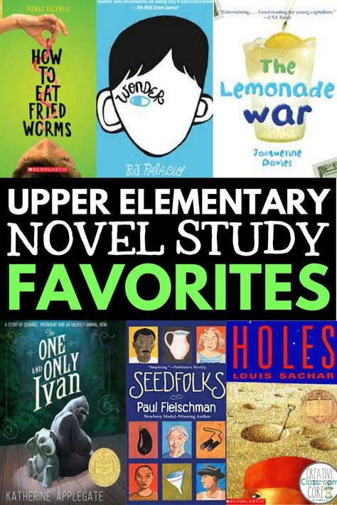 Novel Study For Grade 3, 3rd Grade Novel Study, Grade 4 Novel Study, Novel Studies For Middle School, Novel Studies For 3rd Grade, Grade 5 Novel Study, Upper Elementary Read Alouds, 3rd Grade Novels, One Book One School Elementary