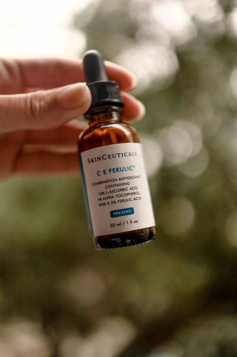 A Complete Review of SkinCeuticals C E Ferulic Serum · Le Travel Style Skinceuticals C E Ferulic, C E Ferulic, Fake Skin, Brighten Skin Tone, Med Spa, Ascorbic Acid, Without Makeup, Spa Treatments, K Beauty