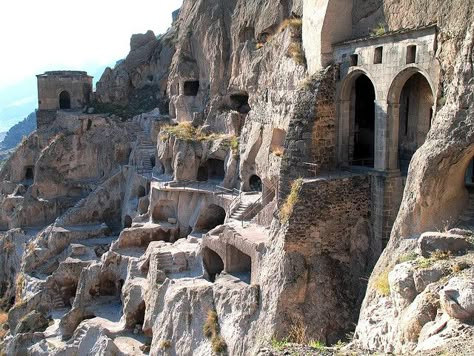 Cave City, Visit Georgia, Magic Places, Underground Cities, Ancient Civilizations, Eastern Europe, Beautiful World, Habitat, Rocky