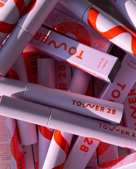 Tower 28 Aesthetic, Tower 28 Makeup, Tower28 Mascara, Tower 28 Mascara, Workbook Aesthetic, Viral Mascara, Sephora Aesthetic, Mascara Packaging, Pr Packaging