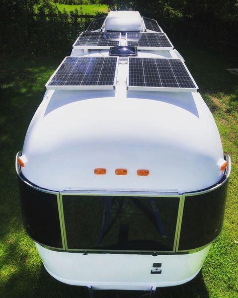 Rv Solar Power System, Airstream Argosy, Airstream Restoration, Rv Solar Panels, Best Rv Parks, Caravan Makeover, Airstream Remodel, Airstream Interior, Airstream Renovation