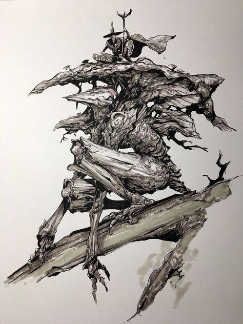 Kekai Kotaki, Dark Souls Art, Artist Sketchbook, 다크 판타지, Marker Drawing, Amazing Drawings, Fantasy Aesthetic, Robot Concept Art, Character Design Male