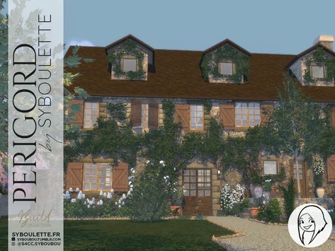 French country house build lot sims 4 – Syboulette Custom Content for The Sims 4 Sims 4 Country House, Sims 4 Challenges, Glass Elevator, Sims House Plans, Spiral Stairs, Sims 4 Build, Sims 4 Game, Sims 4 Houses, French Country House