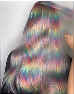 Pastel Rainbow Hair, Hidden Hair Color, Peekaboo Hair Colors, Unicorn Hair Color, Holographic Hair, Peekaboo Hair, Vivid Hair Color, Rainbow Hair Color, Creative Hair Color