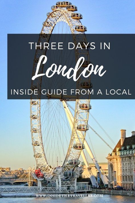 Three Days in London – Insider Travel Advice for a 72 Hour Itinerary Make the most of three days in London with this 72 hour itinerary. Written in collaboration with Expedia.com by an insider and London-born local (that would be me,) a world of history, stars and jellied eels awaits. Welcome to the country where faint praise means “awesome” and tea is an institution. And put those three days in London to good use. Europe Adventure, Travelling Europe, Cruise Ports, London Itinerary, The London Eye, Travel Guide London, Popular Travel Destinations, United Kingdom Travel, Big Cities