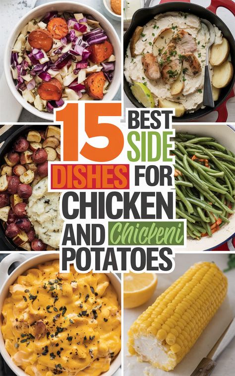 Ditch the Boring Sides and Try These Amazing Side Dishes with Your Chicken and Potatoes! 🙌🍽️ #foodiefinds #sidedishupgrade #yum Good Sides For Chicken, Side Dishes With Chicken, Sides To Go With Chicken, Side With Chicken, Best Side Dishes For Chicken, Sauteed Spinach Garlic, Amazing Side Dishes, Corn Succotash, Spicy Green Beans