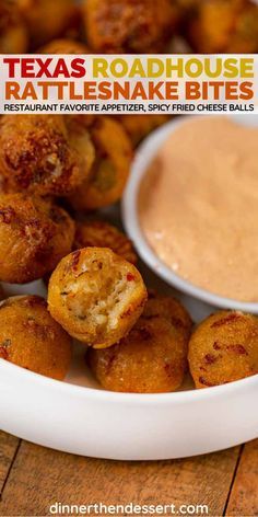 Texas Roadhouse Rattlesnake Bites (Copycat) are addicting kicked up fried cheese balls with jalapenos. #appetizers #texasroadhouse #rattlesnakebites #jalapeno #cheeseballs #fried #friedcheese #dinnerthendessert Texas Roadhouse Rattlesnake Bites, Fried Cheese Balls, Chocolate Appetizers, Rattlesnake Bites, Fried Cheese, Fingerfood Party, Best Appetizer Recipes, Appetizers Easy Finger Food, Finger Foods Easy