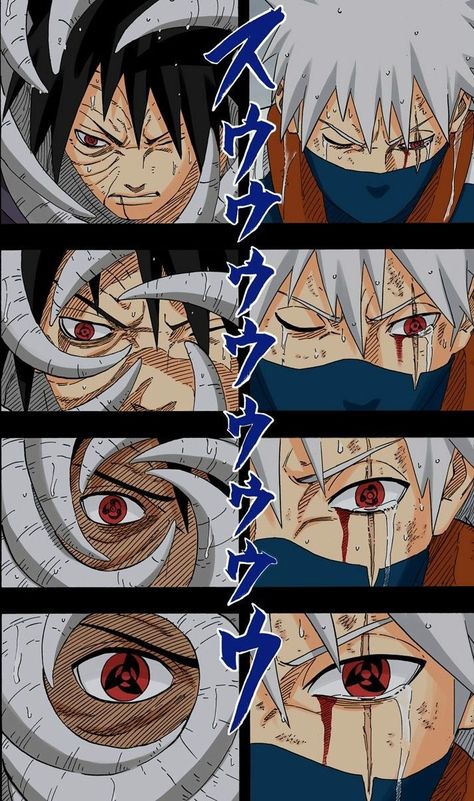 Obito Mangekyou Sharingan, Boruto Wallpaper, Naruto Shippuden Manga, Guerriero Samurai, Kakashi Sharingan, Kakashi And Obito, Naruto Sharingan, Mangekyou Sharingan, Obito Uchiha