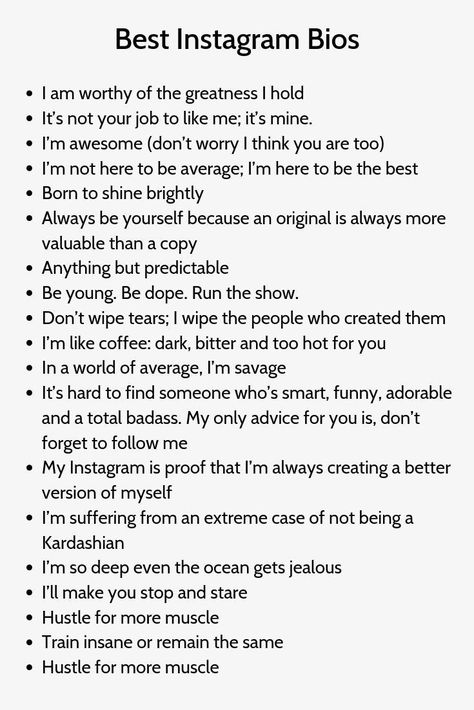 Best Instagram Bios, Bios For Instagram, Cool Instagram Captions, Captions Selfie, Bio For Girls, Bio For Boys, Inspirational Quotes For Instagram, Captions Aesthetic, Aesthetic Bio