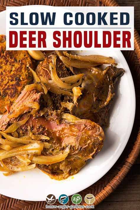 Shoulder Steak Recipes, Slow Cooker Venison, Backstrap Recipes, Venison Roast, Survival Preparedness, Deer Recipes, Game Meat, Deer Meat Recipes, Small Deer