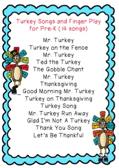 Preschool Thanksgiving Poem, Thanksgiving Fingerplays, Hello Mr Turkey Song, Turkey Songs Preschool, Turkey Songs For Toddlers, Thanksgiving Songs And Fingerplays, English Poems For Children, Preschool Thanksgiving Songs And Poems, Turkey Pokey Song