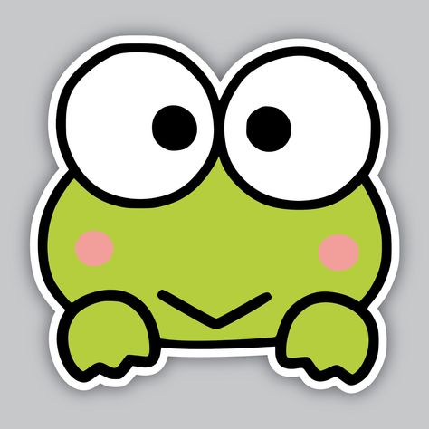 Keroppi Vinyl Sticker/Decal - Cartoon -Hello Kitty -Japanese Anime -Kawaii -Frog | eBay