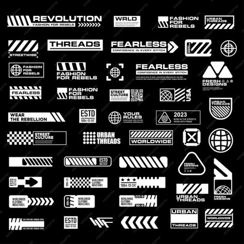 Premium Vector | Futuristic streetwear cyberpunk interface element technology graphic vector design template Graphic Design Assets Free, Technical Design Graphics, Technology Shirt Design, High Tech Design Graphic, Cyberpunk Design Elements, Cyberpunk Vector Art, Futuristic Branding Design, Cyberpunk Symbol, Scifi Graphic Design