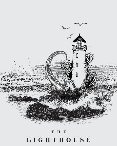 A24 Movies Art Gallery on Instagram: “The Lighthouse by @anandjitraj _________________________________ Tag friends and follow @anandjitraj and @a24_movies_art_gallery for more…” The Lighthouse Poster, Lighthouse Core, A24 Movies, Pirate Vibes, College Dorm Posters, Lighthouse Poster, Lighthouse Drawing, Sun Princess, Lighthouse Design